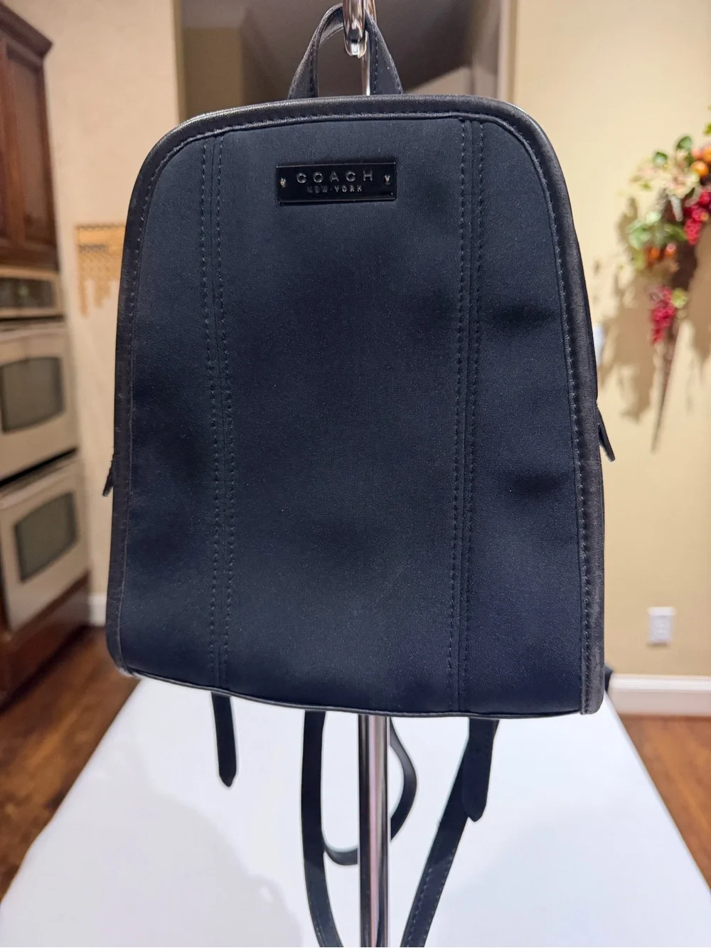 Coach Vintage Black Nylon Compact Backpack 6215